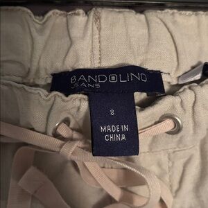 Bandolino linen pants women size 8